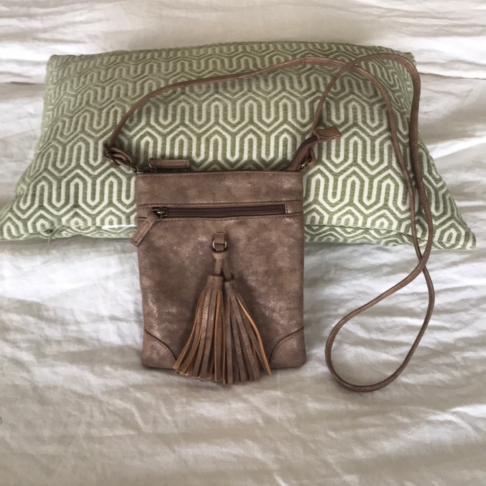 Small crossbody leather purse